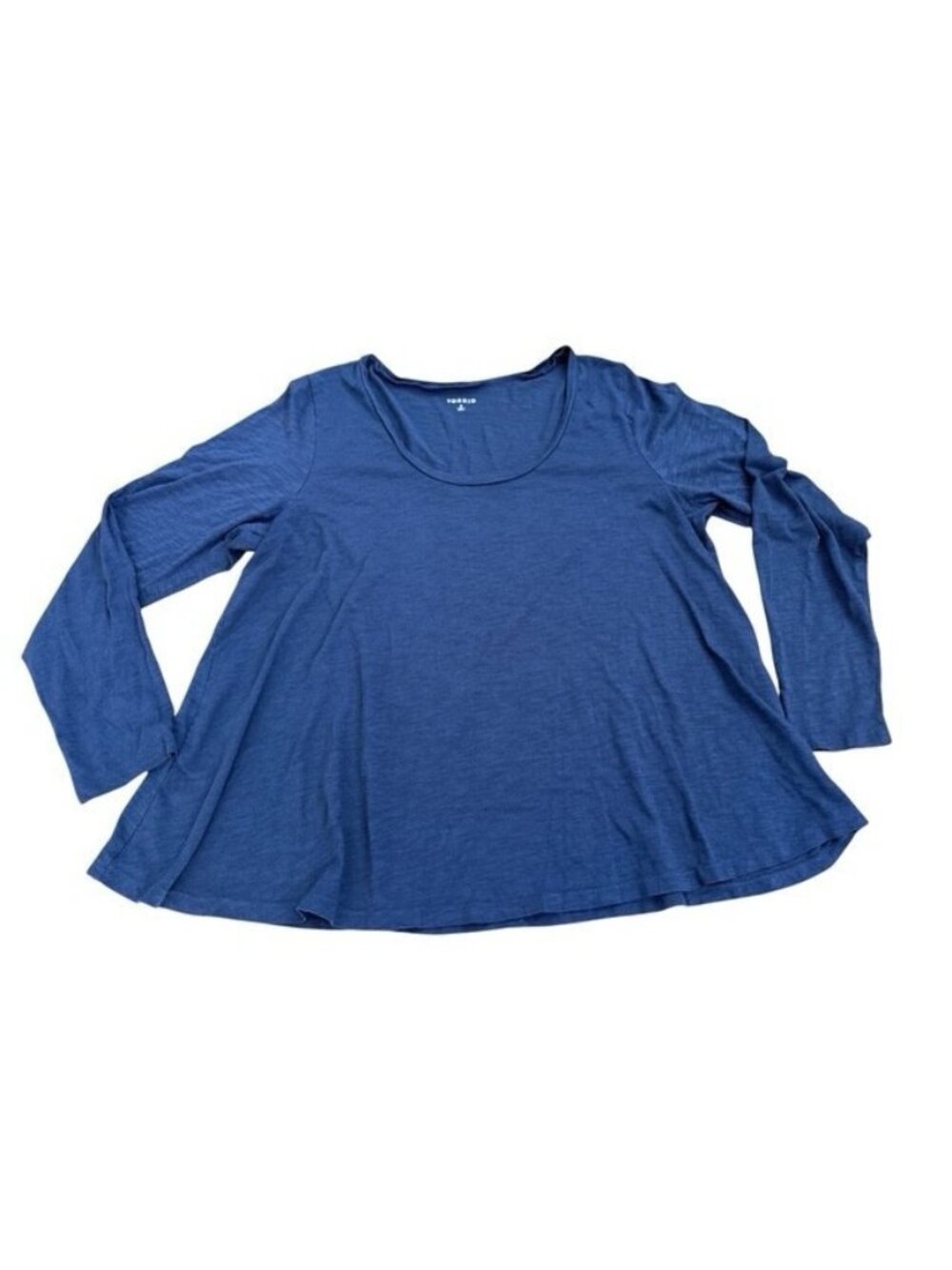 Torrid Womens Swing Navy Blue Round Neck Long Sleeve Fit & Flare Tunic Sz 2 2X